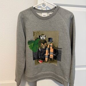 Burberry Collage Print Cotton Blend Sweatshirt